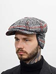 Кепка FREDRIKSON арт. 3190-698/19 (серый / красный)